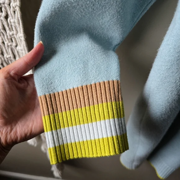 Maeve × Anthropologie Varsity Half-Zip Tunic Mini Dress Nwot - Picture 6 of 9